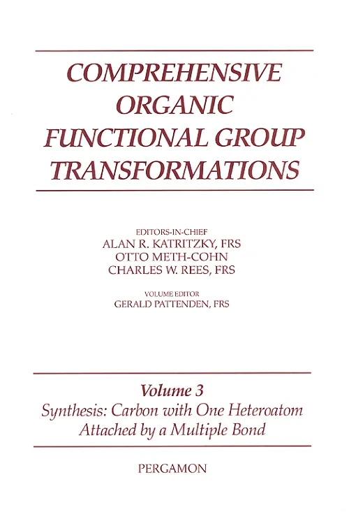 Coperta cărții "Comprehensive Organic Functional Group Transformations" de Bozzano G Luisa