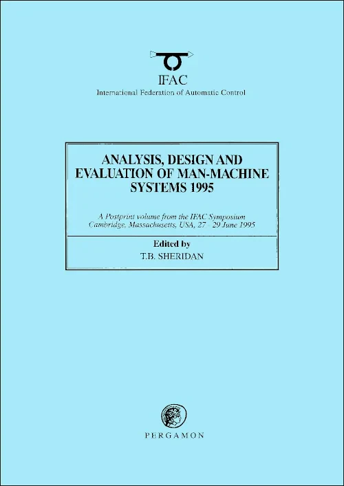 Coperta cărții "Analysis, Design and Evaluation of Man-Machine Systems 1995" de T.B. Sheridan