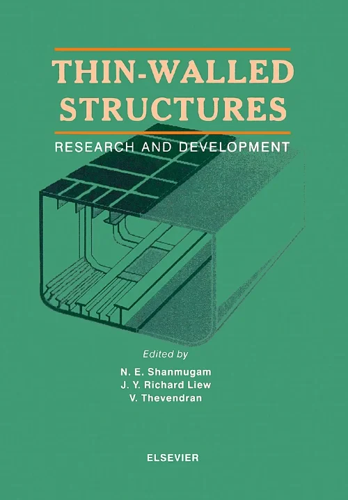 Coperta cărții "Thin-Walled Structures" de J.Y. Richard Liew, V. Thevendran, N.E. Shanmugam