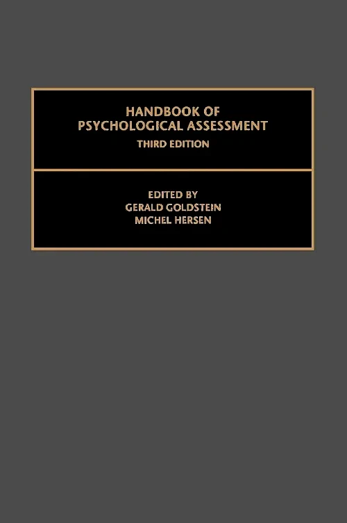 Coperta cărții "Handbook of Psychological Assessment" de Michel Hersen, Gerald Goldstein