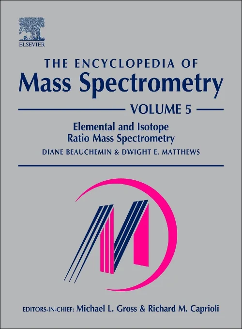 Coperta cărții "The Encyclopedia of Mass Spectrometry, Volume 5" de autor necunoscut