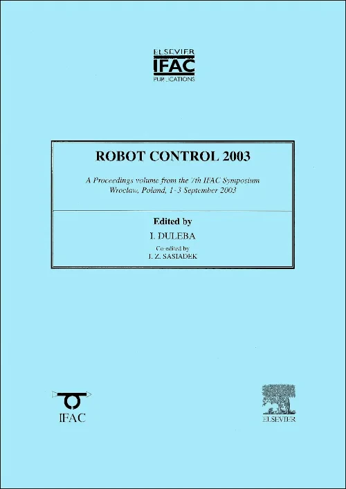 Coperta cărții "Robot Control 2003" de Jerzy Z Sasiadek, Ignacy Duleba