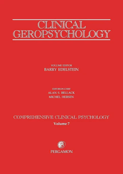 Coperta cărții "Clinical Geropsychology" de B.A. Edelstein