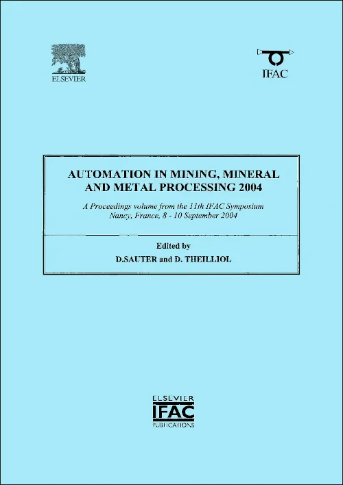 Coperta cărții "Automation in Mining, Mineral and Metal Processing 2004" de Dominique Sauter