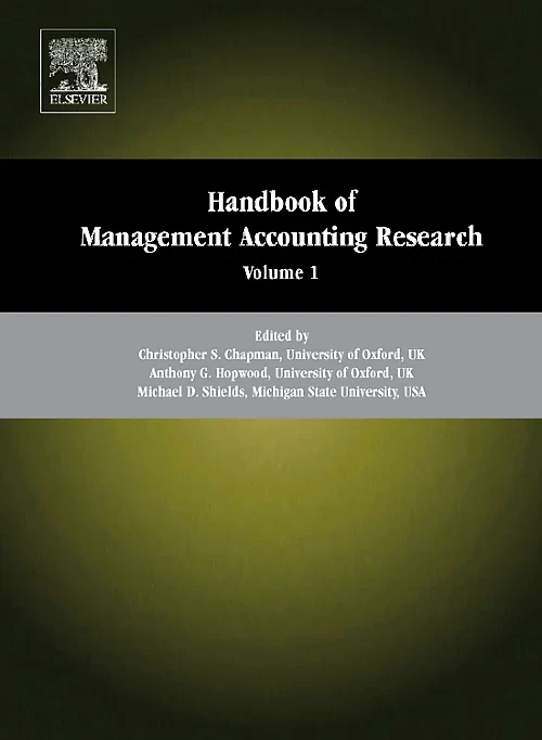 Coperta cărții "Handbook of Management Accounting Research" de Anthony G. Hopwood, Christopher S. Chapman, Michael D. Shields