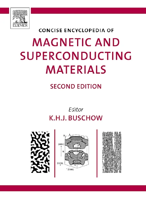 Coperta cărții "Concise Encyclopedia of Magnetic and Superconducting Materials" de K.H.J. Buschow