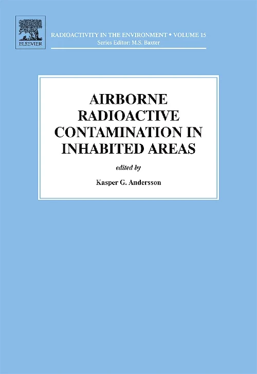 Coperta cărții "Airborne Radioactive Contamination in Inhabited Areas" de autor necunoscut