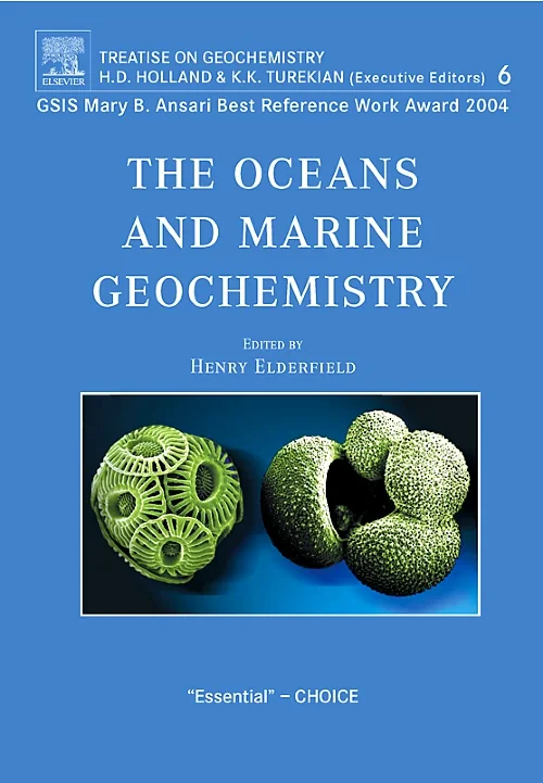 Coperta cărții "The Oceans and Marine Geochemistry" de H. Elderfield
