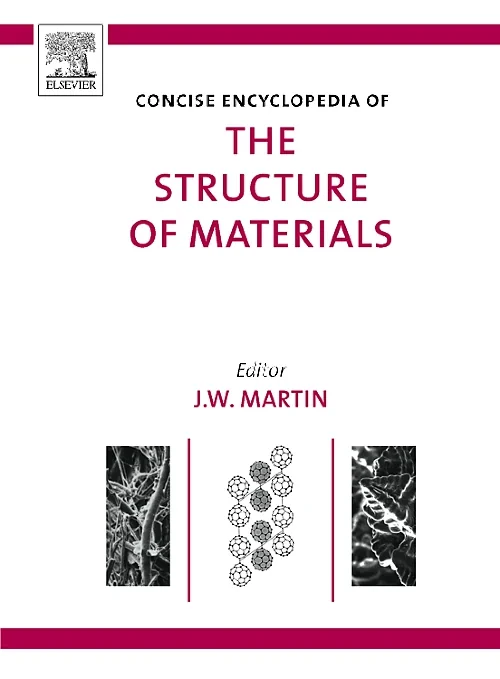 Coperta cărții "Concise Encyclopedia of the Structure of Materials" de J. W. Martin