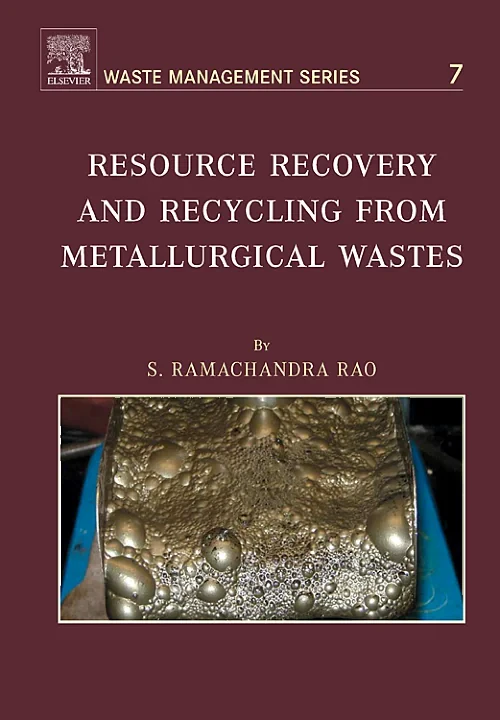 Coperta cărții "Resource Recovery and Recycling from Metallurgical Wastes" de S.R. Ramachandra Rao
