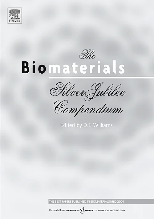 Coperta cărții "The Biomaterials: Silver Jubilee Compendium" de David F. Williams