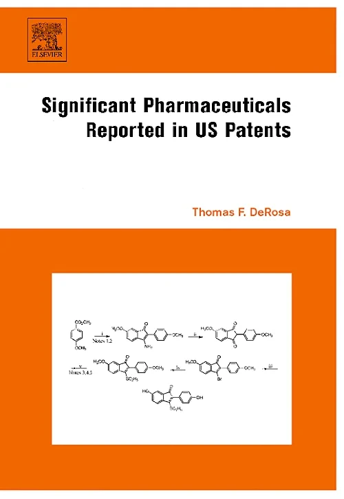 Coperta cărții "Significant Pharmaceuticals Reported in US Patents" de Thomas F. DeRosa