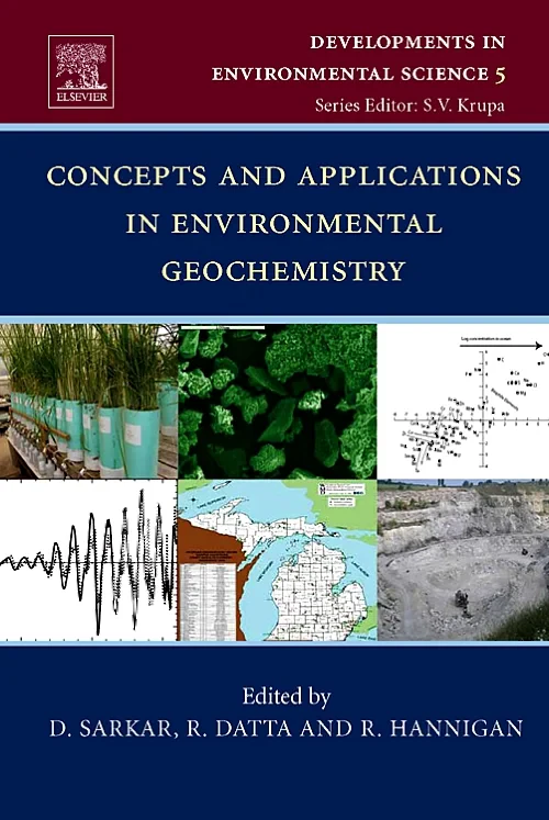 Coperta cărții "Concepts and Applications in Environmental Geochemistry" de Dibyendu Sarkar, Rupali Datta, Robyn Hannigan