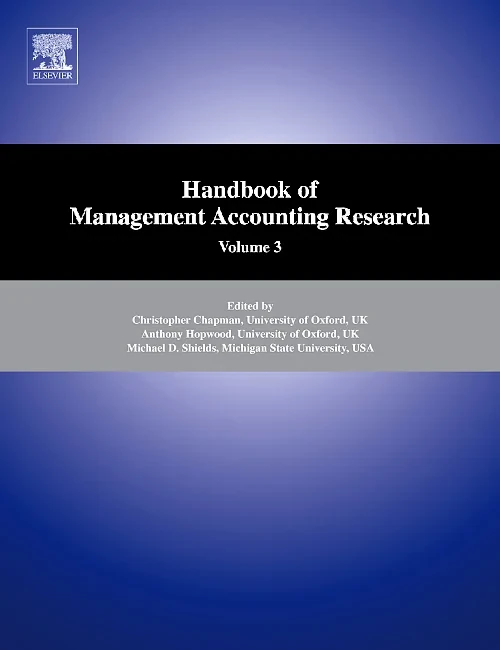 Coperta cărții "Handbook of Management Accounting Research" de Anthony G. Hopwood, Christopher S. Chapman, Michael D. Shields