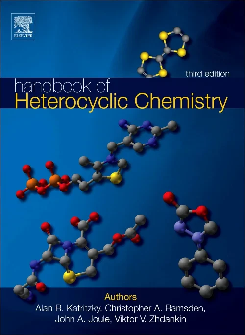 Coperta cărții "Handbook of Heterocyclic Chemistry" de Alan R. Katritzky, Christopher A. Ramsden, John A. Joule, Viktor V. Zhdankin