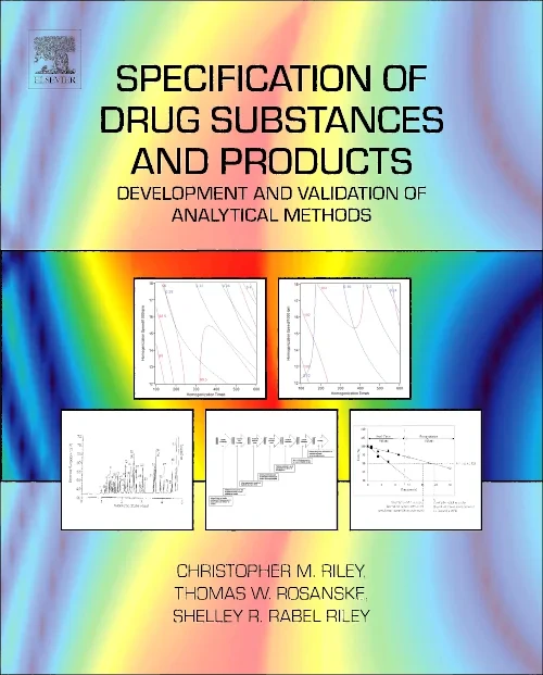 Coperta cărții "Specification of Drug Substances and Products" de Christopher M. Riley, Thomas W. Rosanske