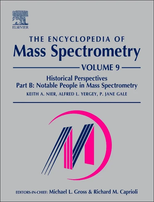 Coperta cărții "The Encyclopedia of Mass Spectrometry" de Keith A. Nier, Alfred L. Yergey, P. Jane Gale