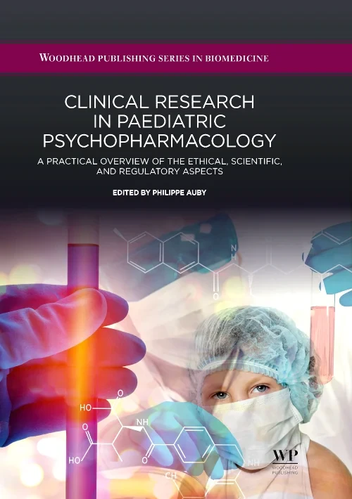 Coperta cărții "Clinical Research in Paediatric Psychopharmacology" de Philippe Auby