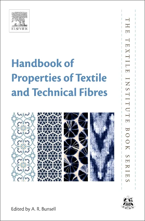 Coperta cărții "Handbook of Properties of Textile and Technical Fibres" de A. R. Bunsell