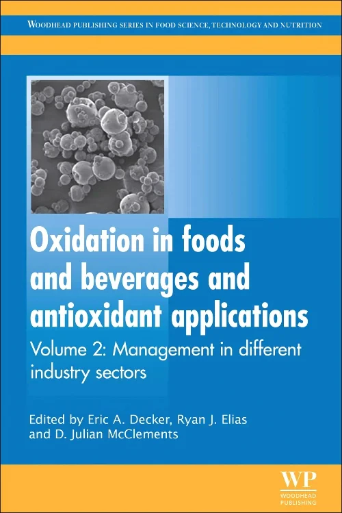 Coperta cărții "Oxidation in Foods and Beverages and Antioxidant Applications" de Eric A Decker, Ryan J Elias, D. Julian McClements
