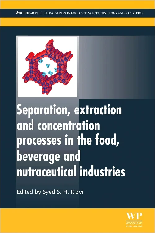 Coperta cărții "Separation, Extraction and Concentration Processes in the Food, Beverage and Nutraceutical Industries" de Syed S. H. Rizvi