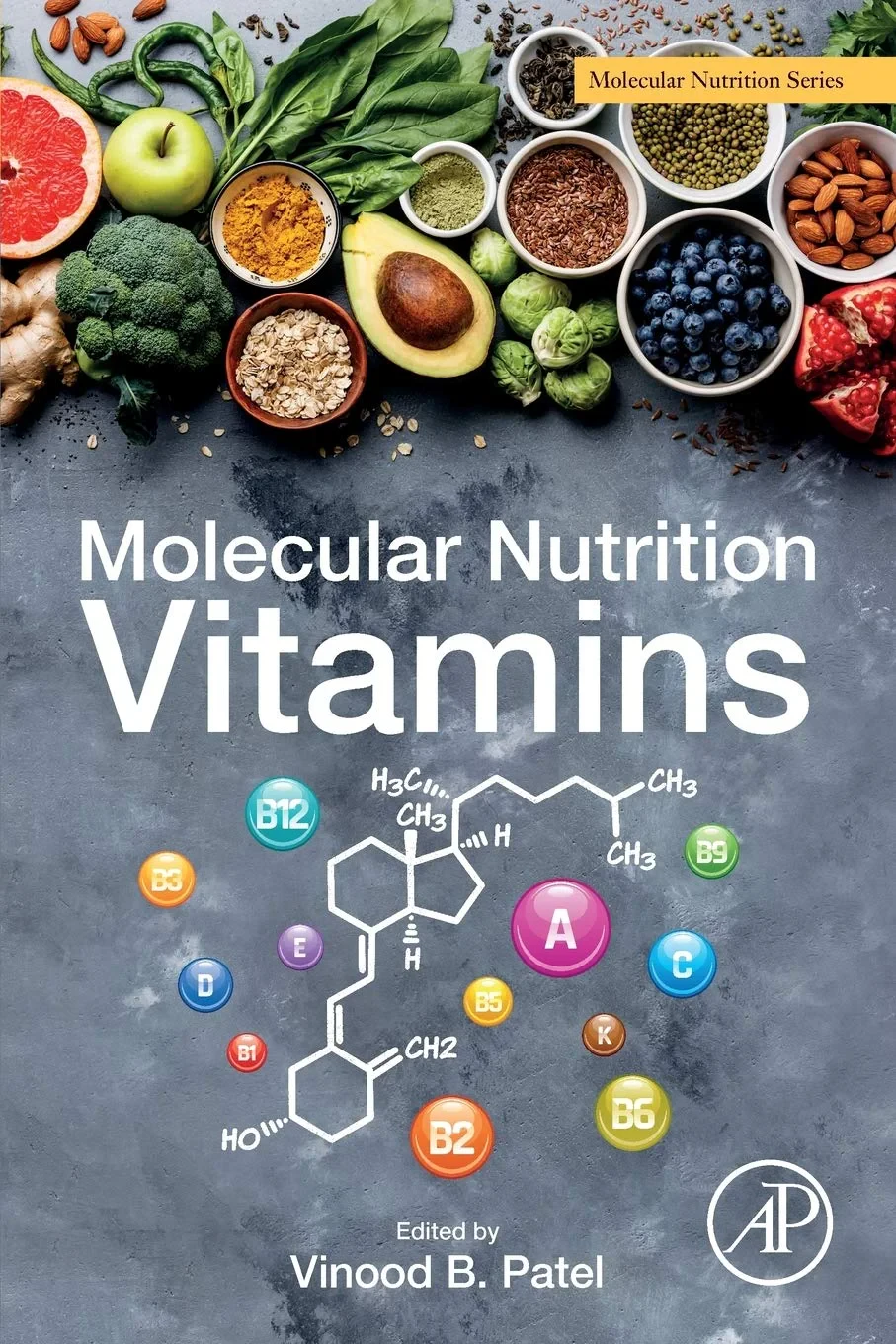 Coperta cărții "Molecular Nutrition: Vitamins" de Vinood B. Patel