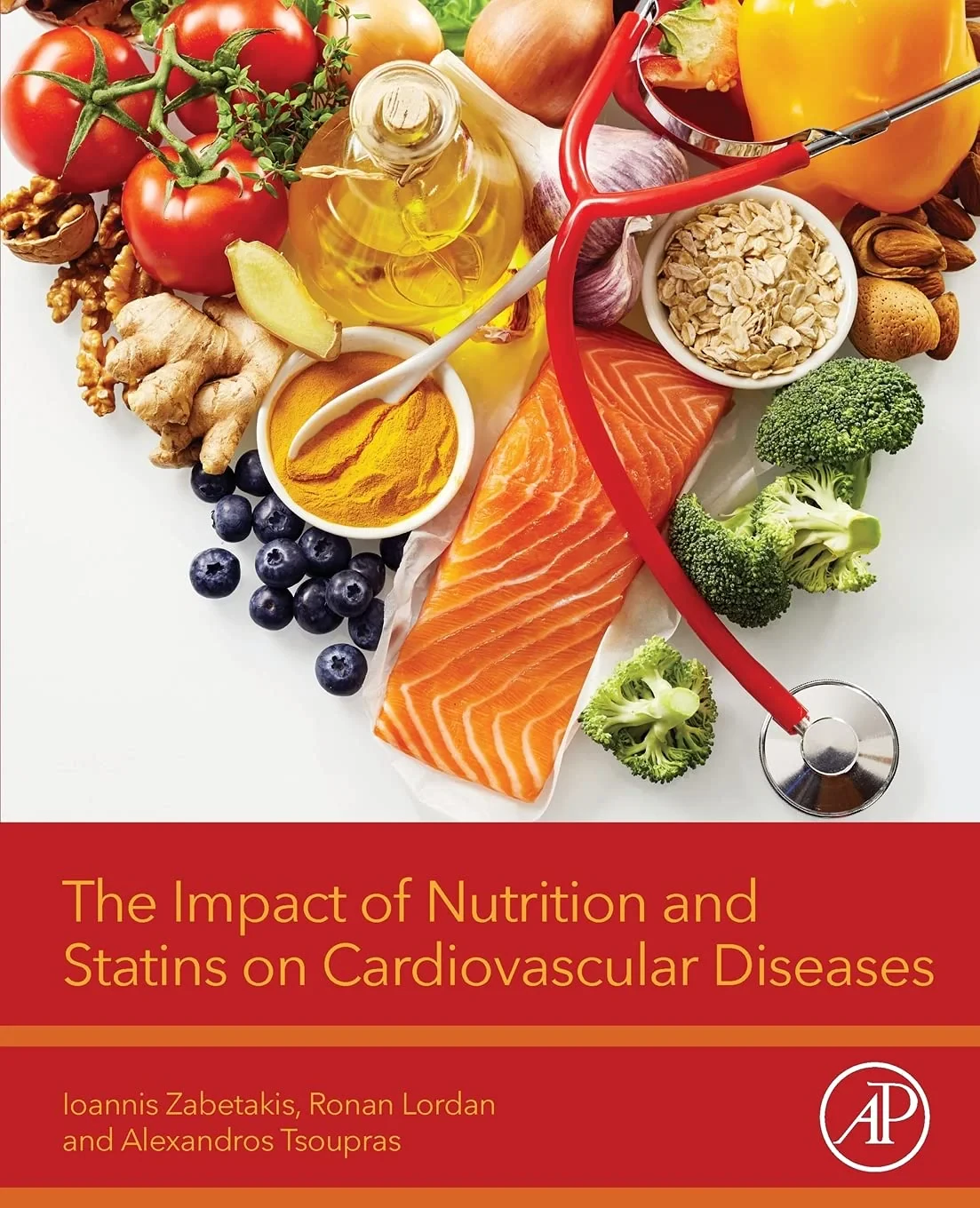 Coperta cărții "The Impact of Nutrition and Statins on Cardiovascular Diseases" de Ioannis Zabetakis, Ronan Lordan, Alexandros Tsoupras