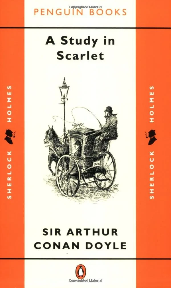Coperta cărții "Arthur Conan Doyle - A Study in Scarlet" de Arthur Conan Doyle