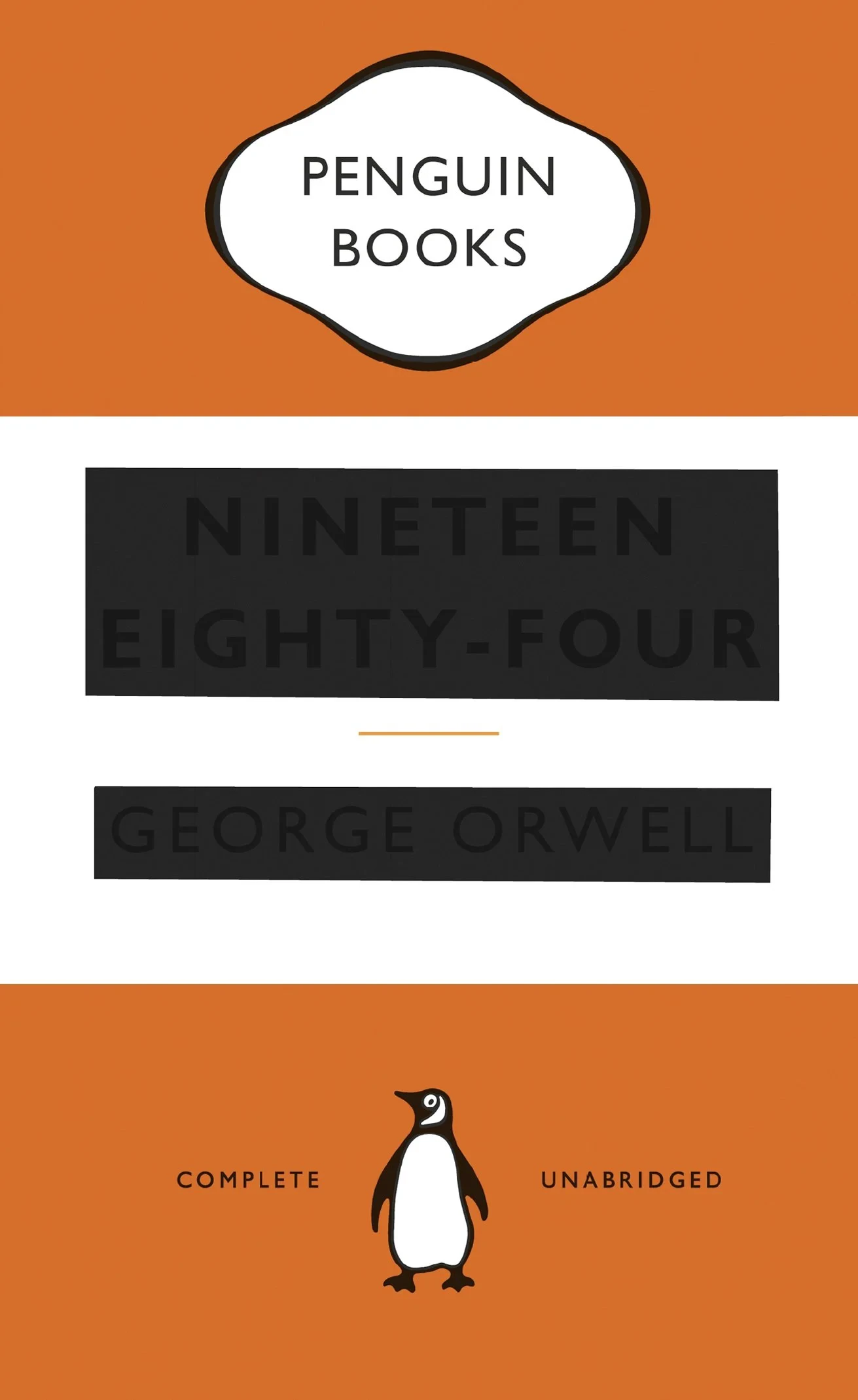 Coperta cărții "Nineteen Eighty-Four" de George Orwell