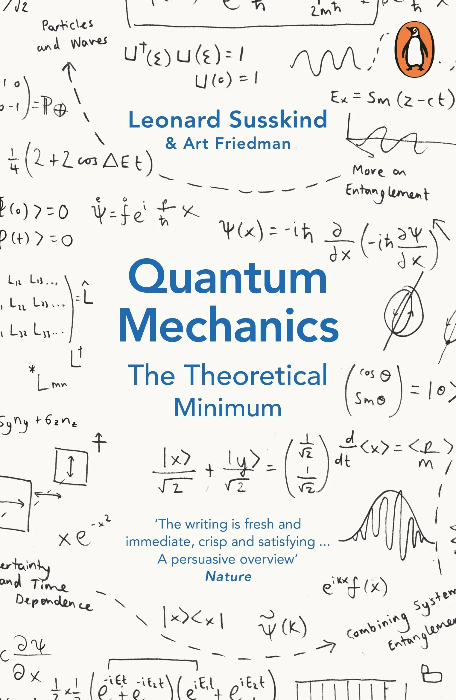 Coperta cărții "Quantum Mechanics: The Theoretical Minimum" de Leonard Susskind, Art Friedman
