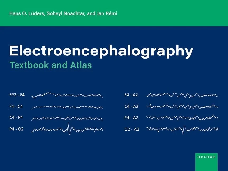 Coperta cărții "Electroencephalography: Textbook and Atlas" de Hans O. Lüders, Soheyl Noachtar, Jan Rémi