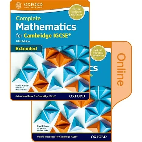 Coperta cărții "Complete Mathematics for Cambridge IGCSERG Student Book (Extended): Print &amp; Online Student Book Pack 5th Edition" de Matthew Taylor, David Rayner, Ian Bettison