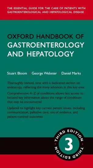Coperta cărții "Oxford Handbook of Gastroenterology &amp; Hepatology (3/e)" de Stuart Bloom, George Webster, Daniel Marks