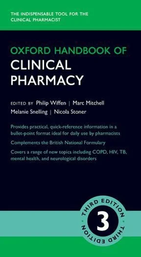 Coperta cărții "Oxford Handbook of Clinical Pharmacy" de Philip Wiffen, Marc Mitchell, Melanie Snelling