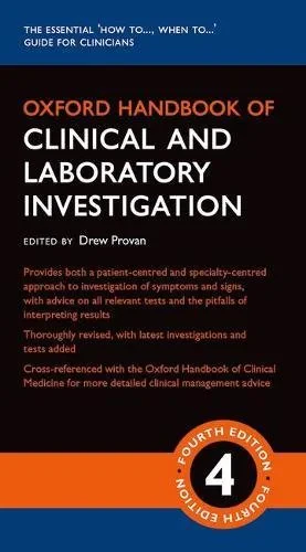 Coperta cărții "Oxford Handbook of Clinical and Laboratory Investigation " de Drew Provan