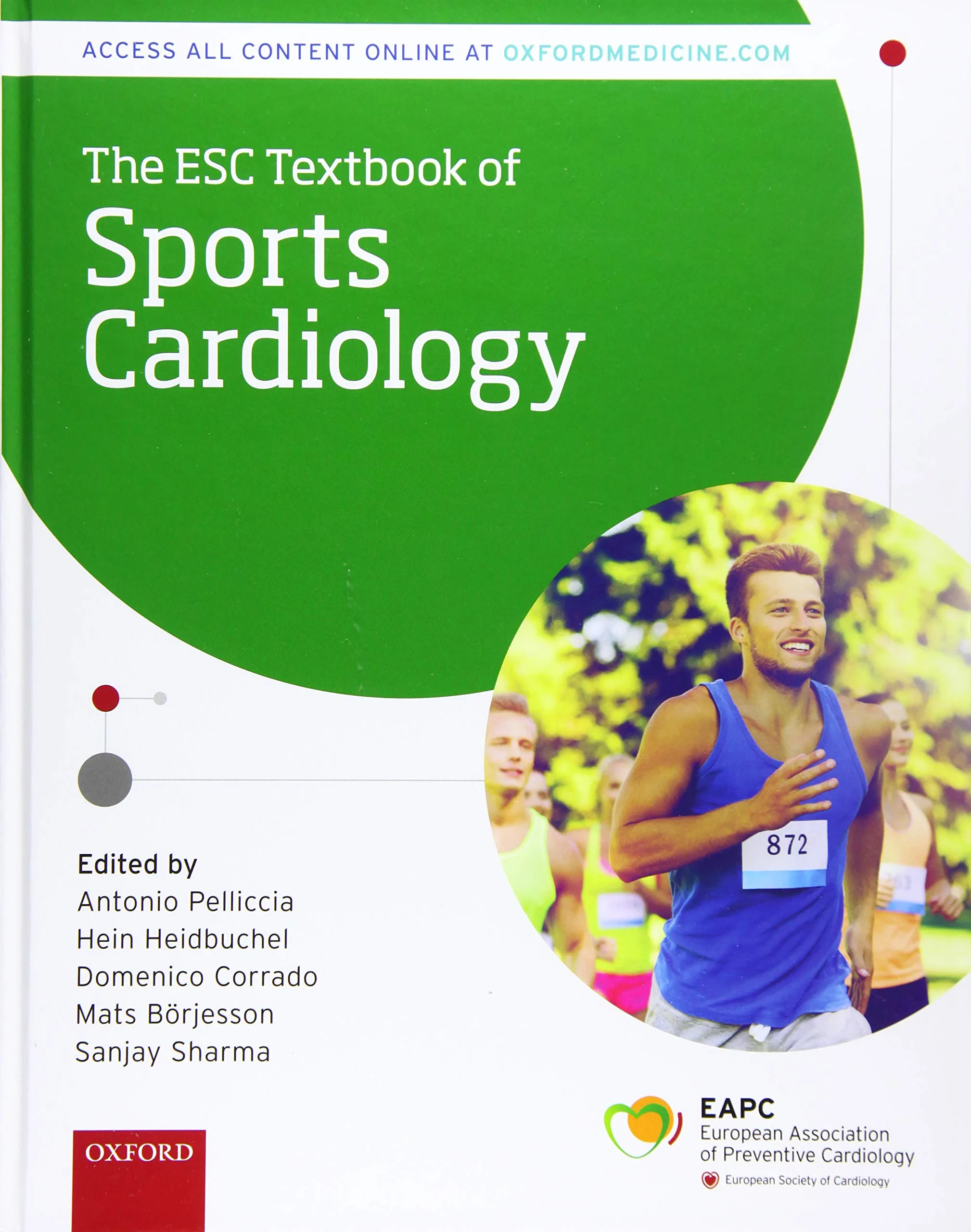 Coperta cărții "Esc Textbook of Sports Cardiology" de Antonio Pelliccia, Hein Heidbuchel, Domenico Corrado
