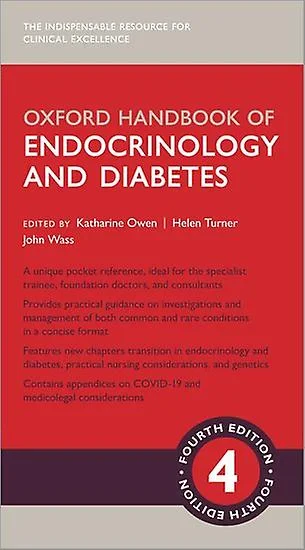 Coperta cărții "Oxford Handbook of Endocrinology and Diabetes- Fourth Edition" de OUP