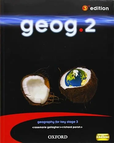 Coperta cărții "Geog.2: Students' Book" de This new 2008 curriculum edition includes brand new chapters and is also packed full of the most up-to-the-minute topics such as the London Olympics and the 2007 floods. All this whilst retaining all the popular features teachers and students know and lov