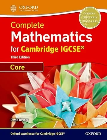 Coperta cărții "Core Mathematics for Cambridge IGCSE 3rd Edition" de David Rayner