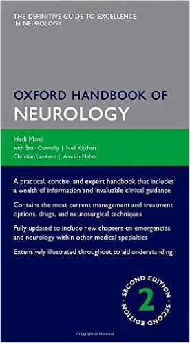Coperta cărții "Oxford Handbook of Neurology" de Hadi Manji, Sean Connolly, Neil Kitchen, Christian Lambert, Amrish Mehta