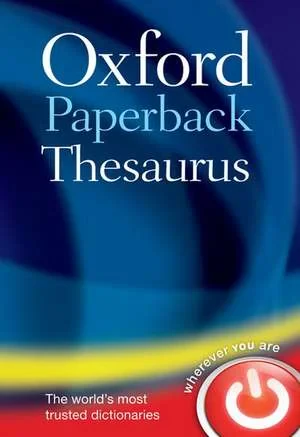 Coperta cărții "Oxford Paperback Thesaurus" de Oxford Languages