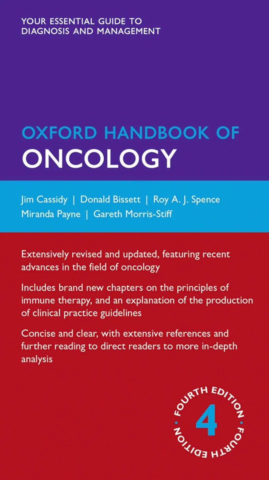 Coperta cărții "Oxford Handbook of Oncology (Oxford Medical Handbooks)" de Jim Cassidy
