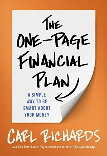 Coperta cărții "The One-Page Financial Plan : A Simple Way to be Smart About Your Money" de Carl Richards