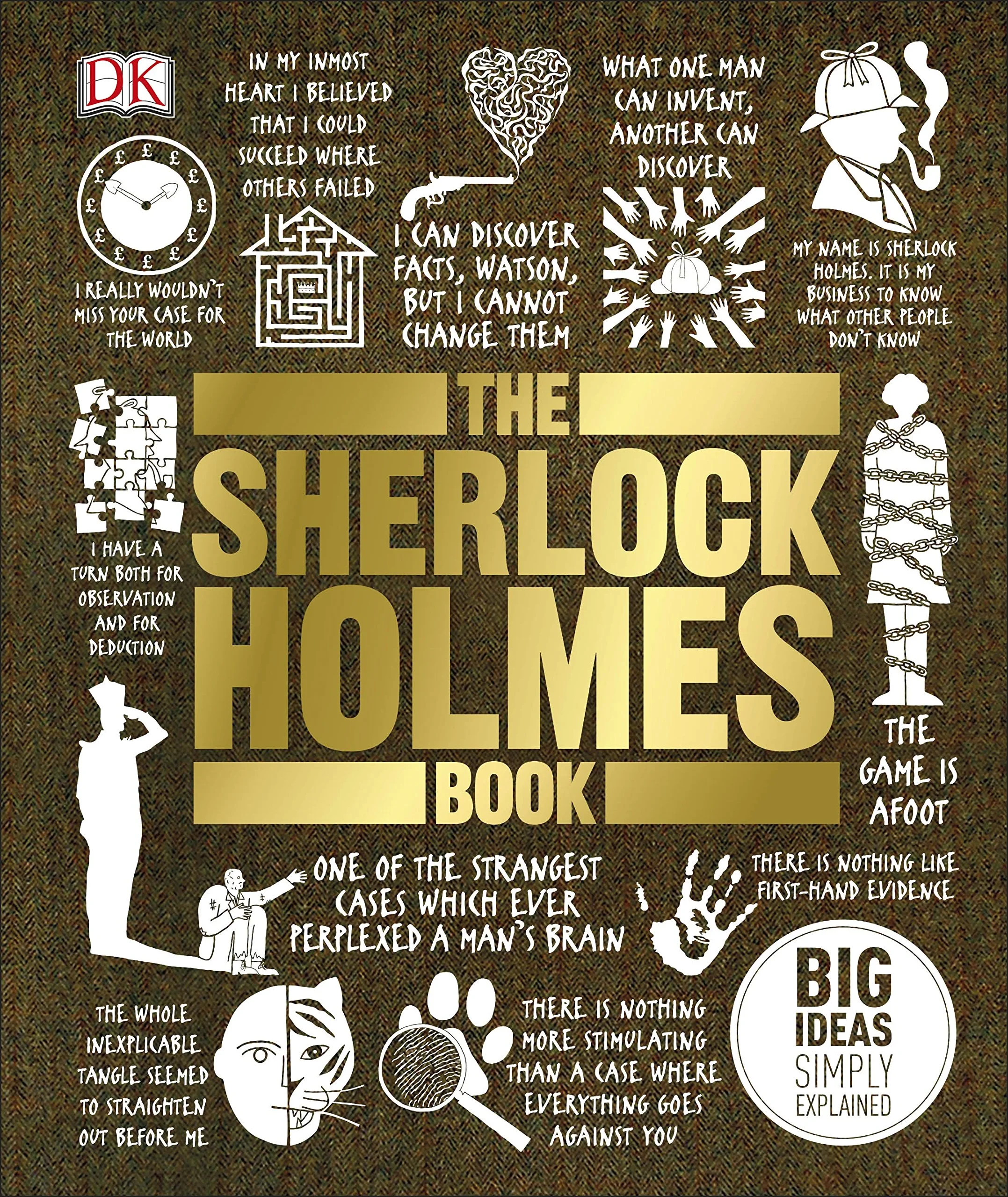 Coperta cărții " The Sherlock Holmes Book: Big ideas simply explained" de DK