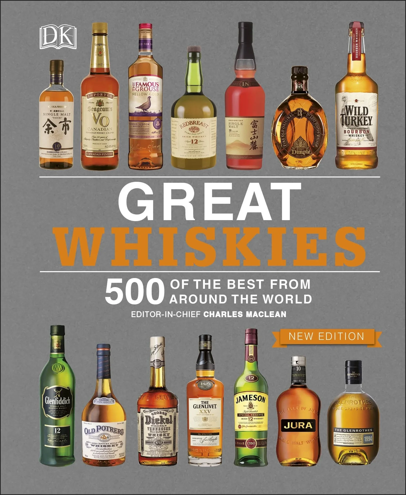 Coperta cărții "Great Whiskies" de DK, Charles MacLean