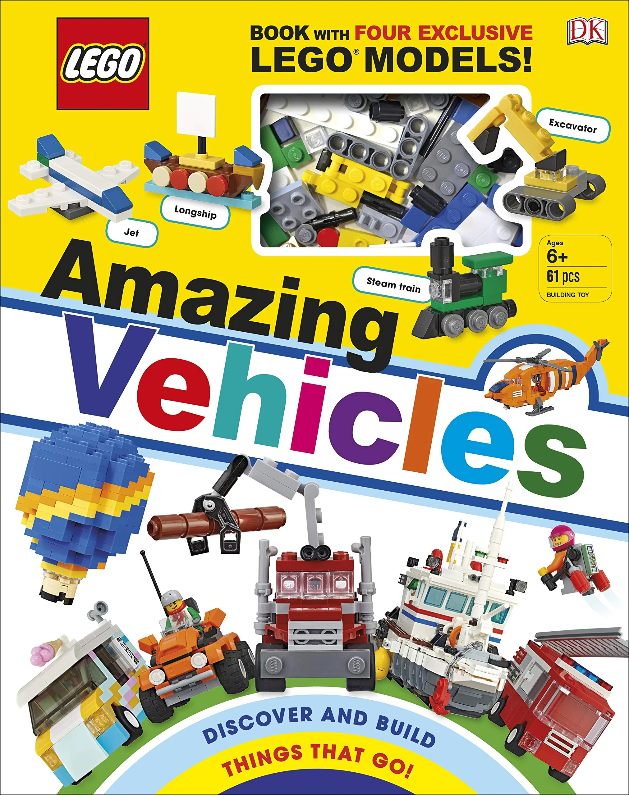 Coperta cărții "LEGO Amazing Vehicles" de DK
