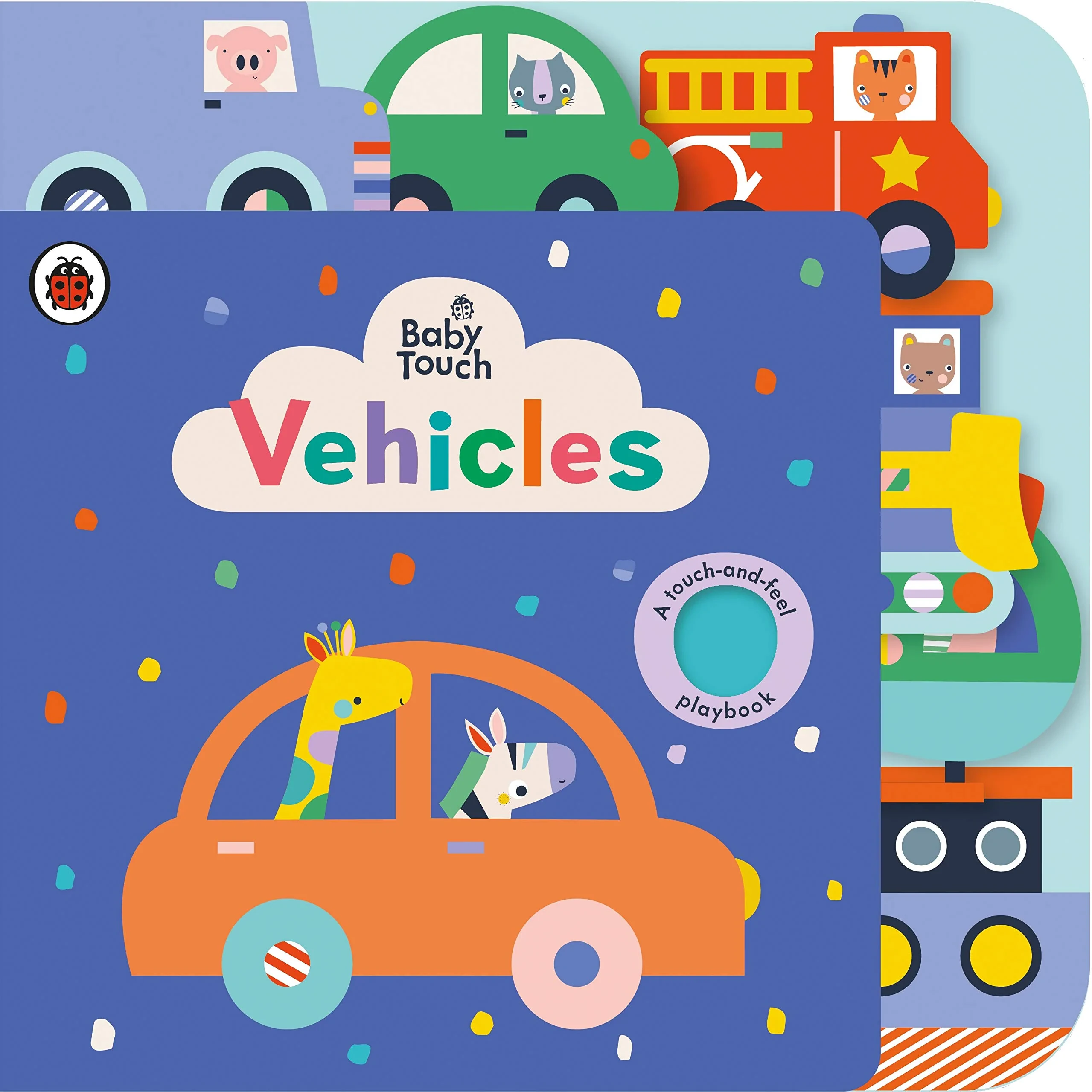 Coperta cărții "Baby Touch: Vehicles Tab Book" de Lemon Ribbon Studio