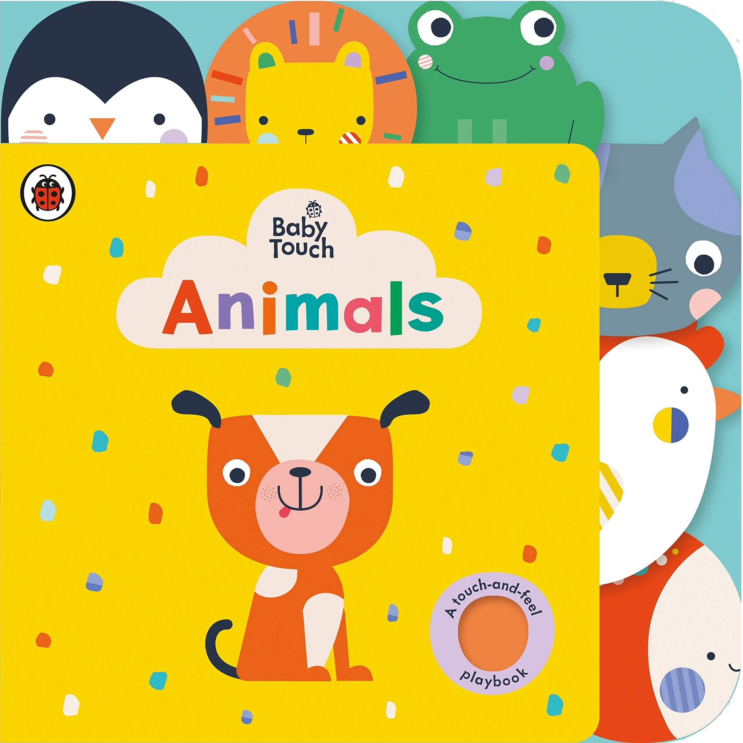 Coperta cărții "Baby Touch: Animals Tab Book" de Lemon Ribbon Studio