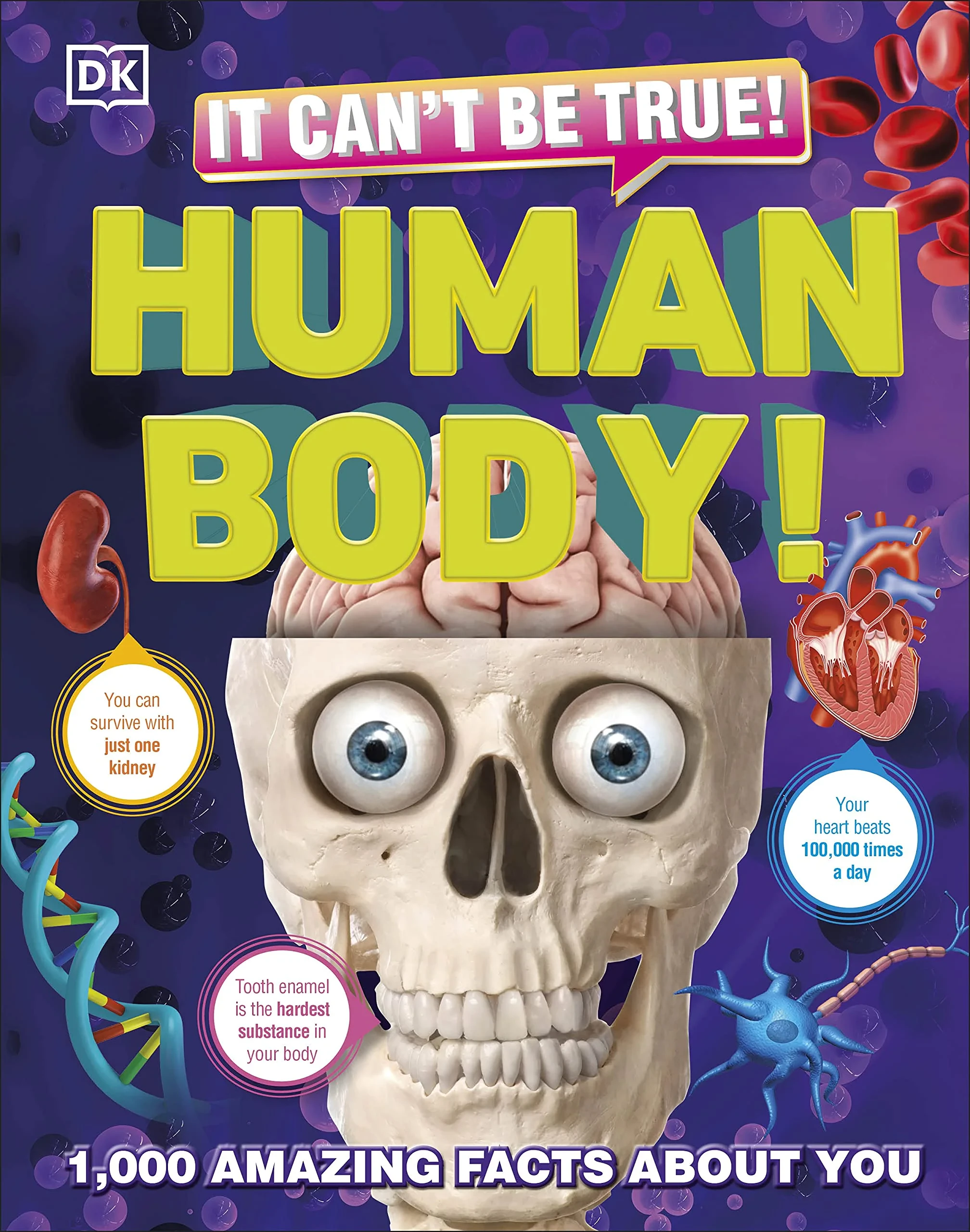 Coperta cărții "It Can’t Be True! Human Body!: 1,000 Amazing Facts About You" de DK