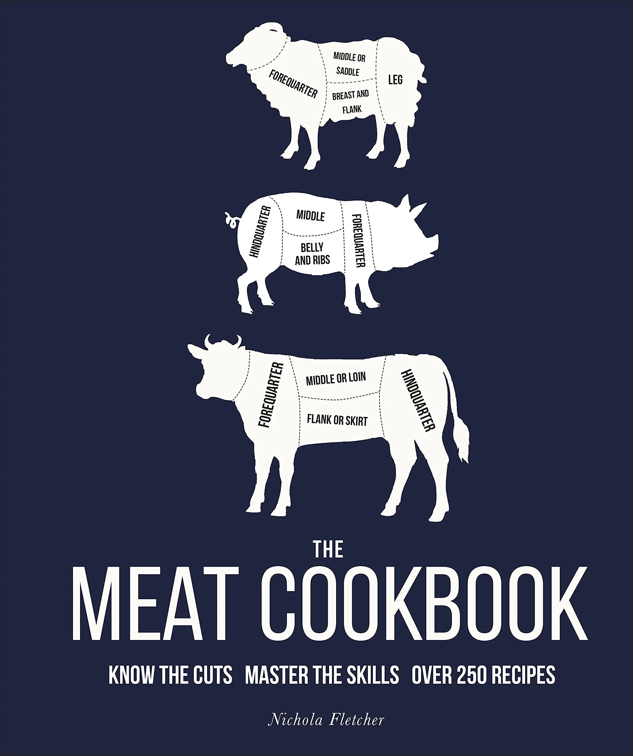 Coperta cărții "The Meat Cookbook" de Nichola Fletcher